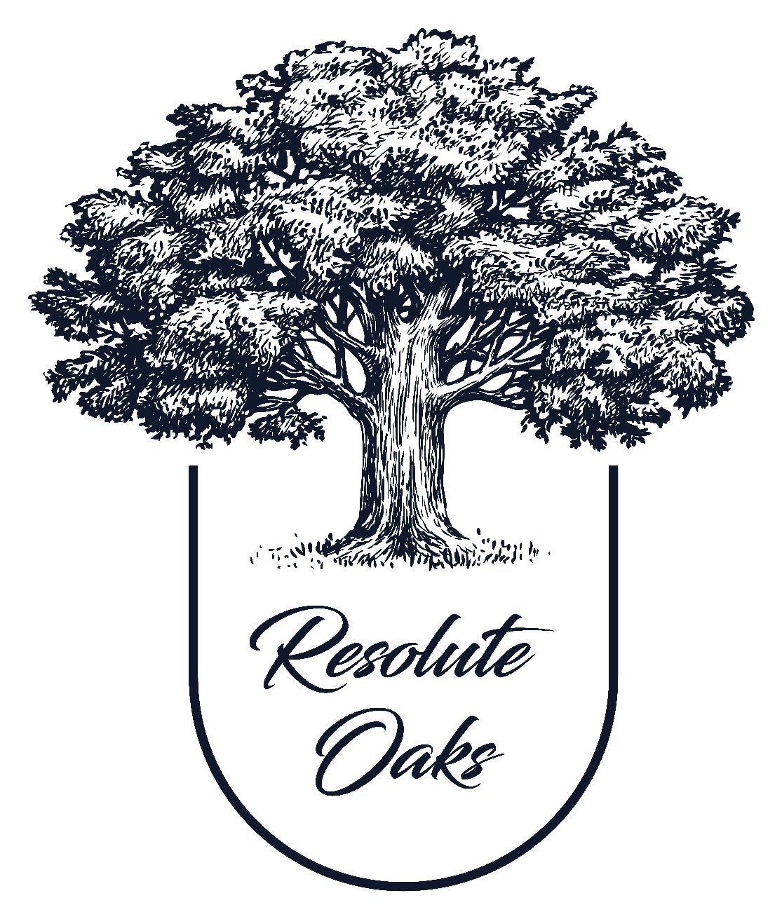 Resolute Oaks tree emblem